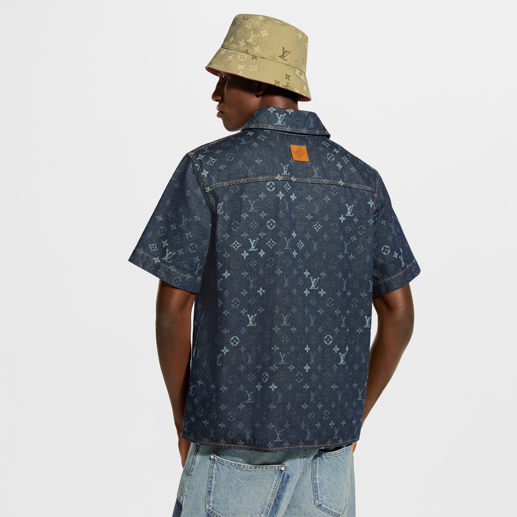 Monogram Denim Short-Sleeved Shirt - Ready-to-Wear 1AK7C4 | LOUIS
